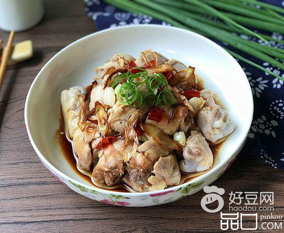 香辣葱油鸡腿