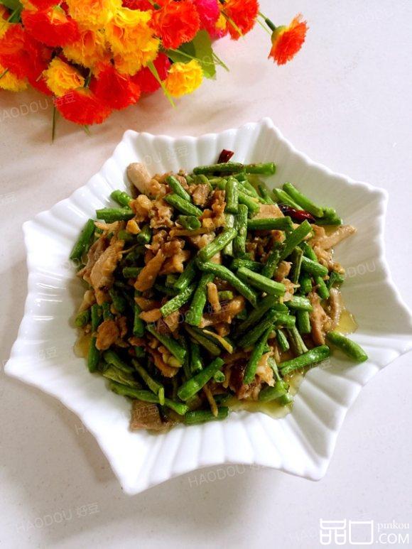 豇豆爆鸡肉
