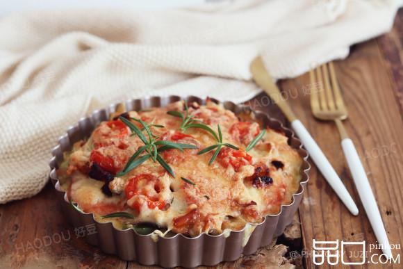 鸡腿米饭披萨