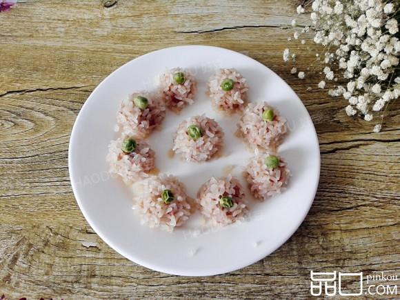 清蒸糯米鸡肉丸
