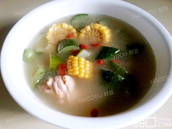 老黄瓜玉米鸡汤