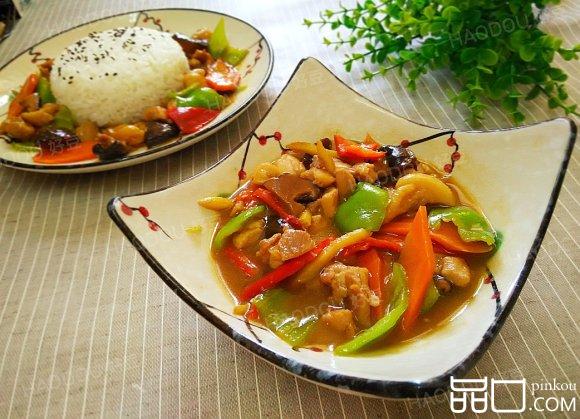彩蔬鸡腿烩饭#新鲜从