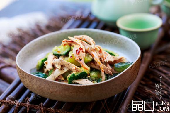 凉拌麻汁鸡丝