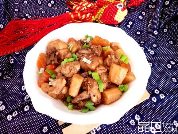 鸡腿炖山药