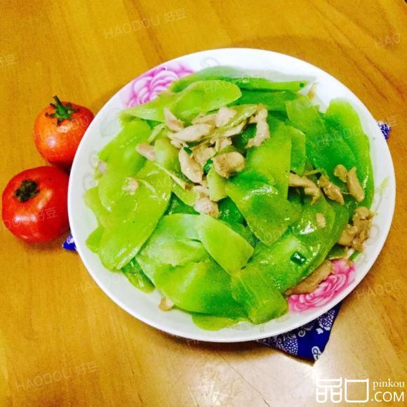 鸡腿炒莴笋