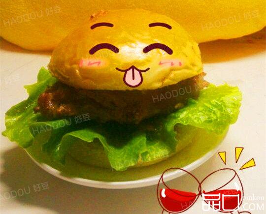 黑椒鸡腿汉堡