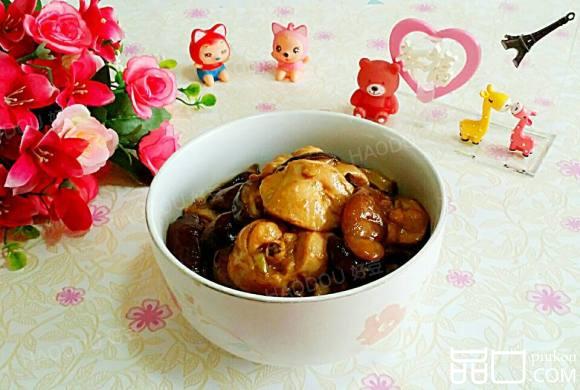 鸡腿炖香茹