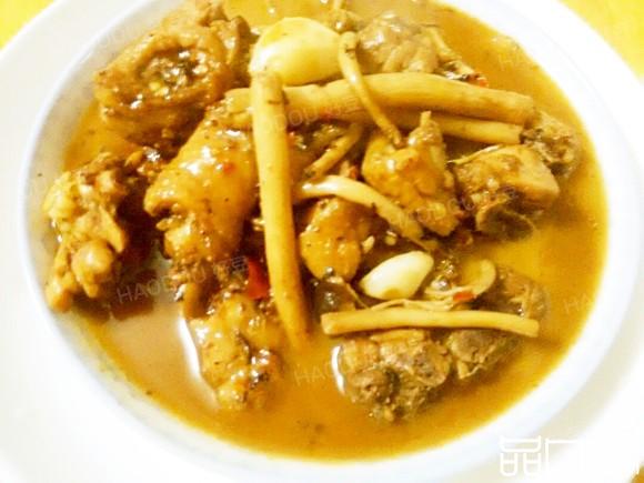 茶树菇烧鸡腿