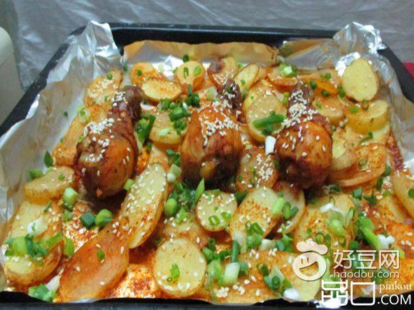 土豆烤鸡腿