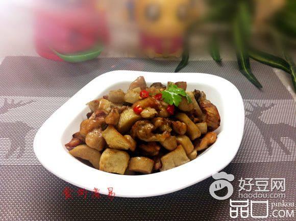 孜然烤杏鲍菇鸡腿肉
