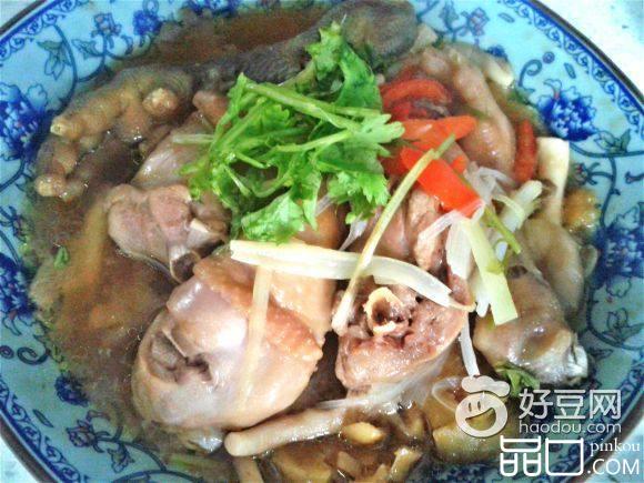 蘑菇蒸鸡腿