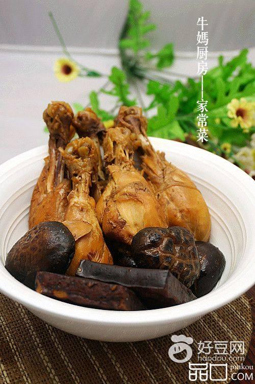 香菇豆干卤鸡腿