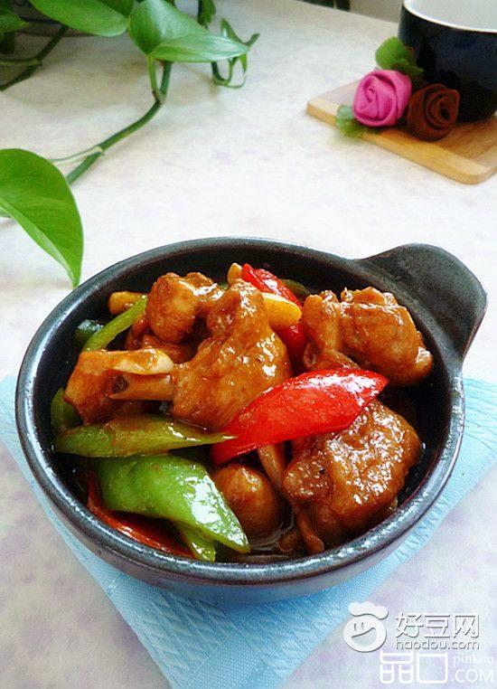黑胡椒炒滑鸡