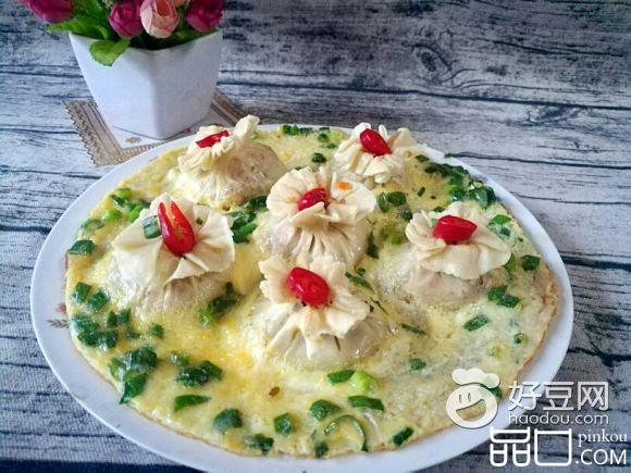 煎蛋抱烧卖