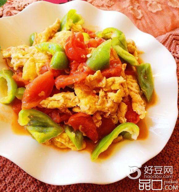 尖椒柿子炒蛋