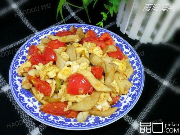 鲍菇番茄炒鸡蛋