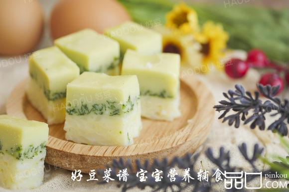 米饭菠菜糕