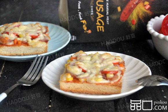 香肠吐司披萨