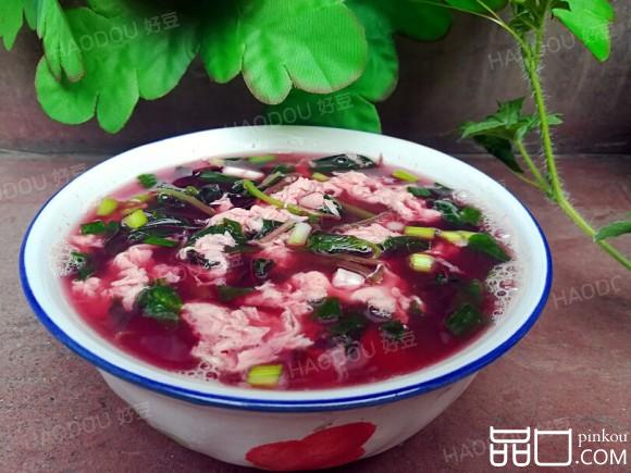 红芥菜鸡蛋汤
