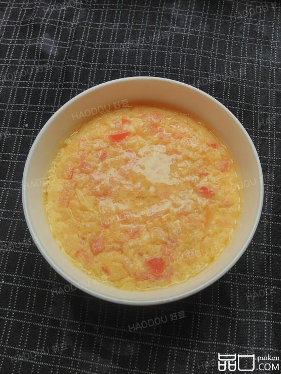 西红柿沫蒸蛋