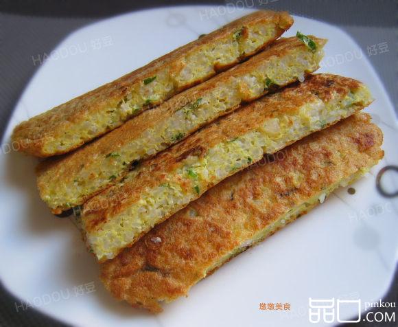 米饭煎蛋饼