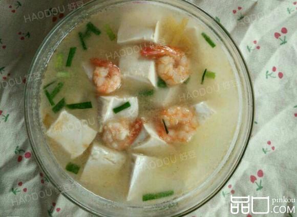 虾仁烩豆腐