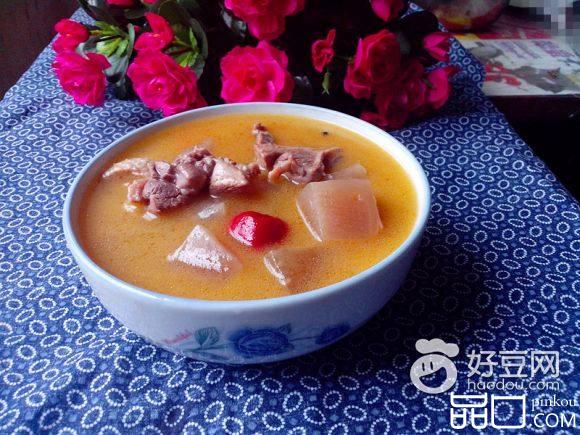 酸萝卜鸭肉汤