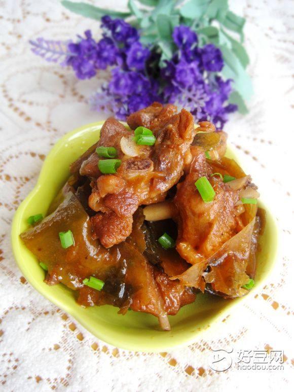 海带烧鸭肉