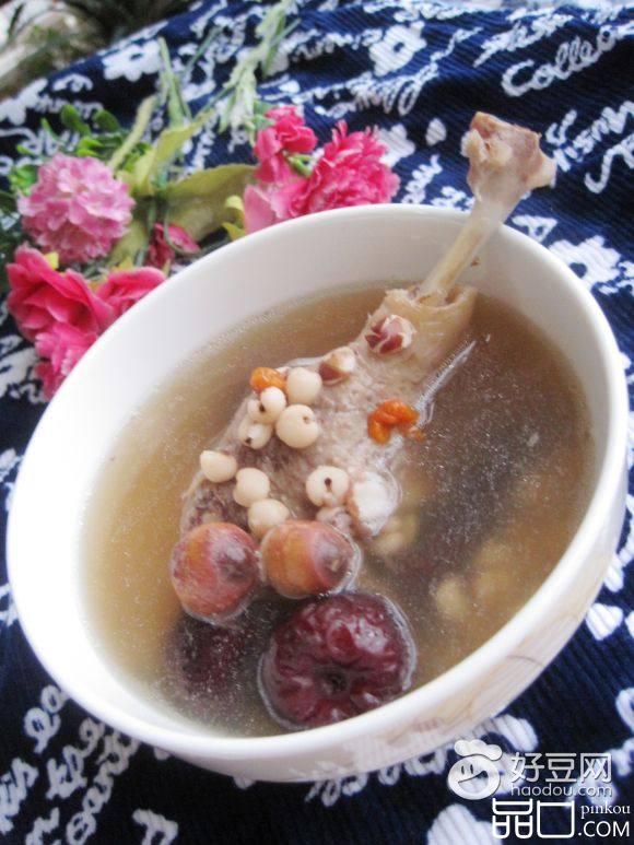 薏米莲子煲鸭汤