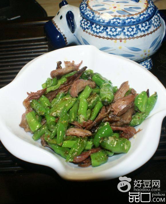 青椒炒鸭丝