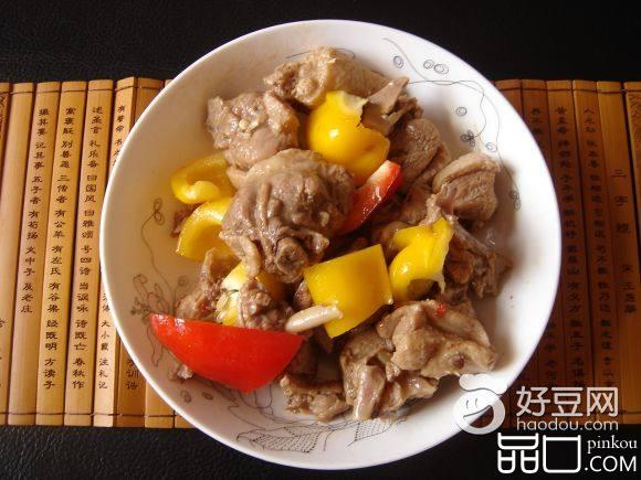 彩椒炒鸭