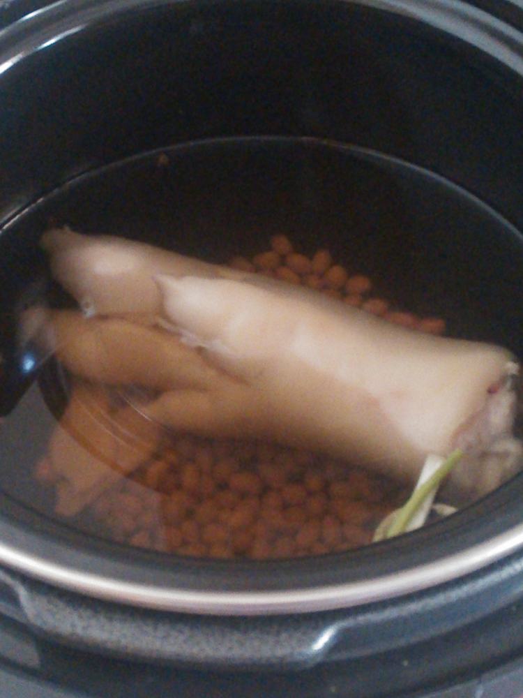 花生黄豆猪蹄汤步骤9