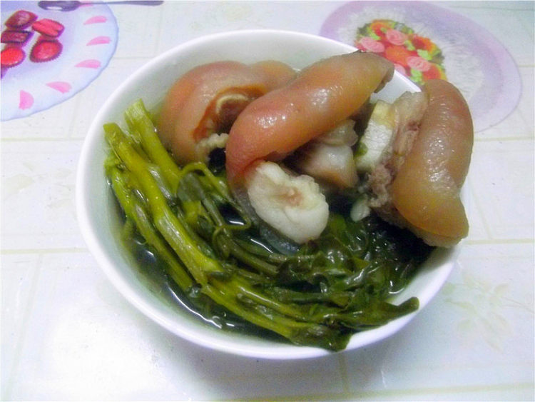 西洋菜煲猪蹄步骤8