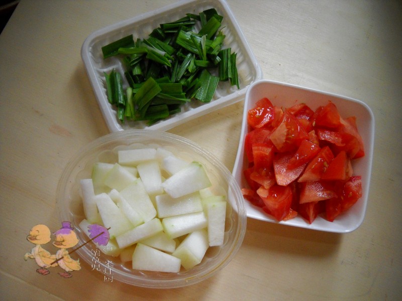 番茄冬瓜烧肉步骤2