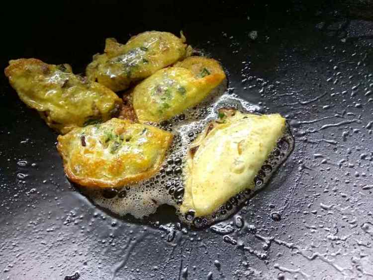 香煎鸡蛋饺步骤11