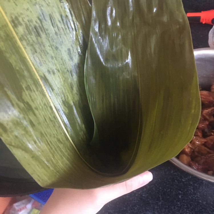 蛋黄肉粽步骤6
