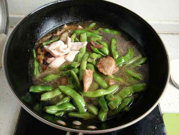 豆豉烧粉条豆角步骤11