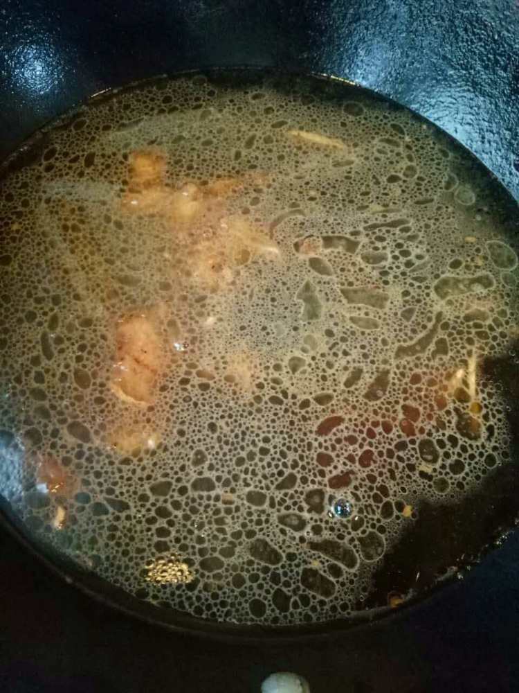 五花肉粉条炖豆角步骤7