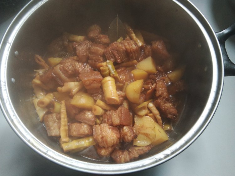 竹笋红烧肉步骤14