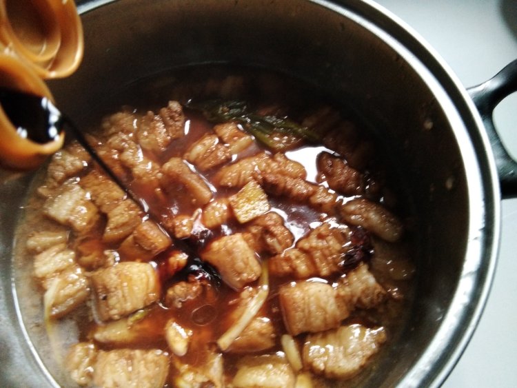 竹笋红烧肉步骤12