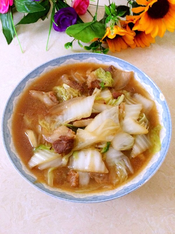 肉炖大白菜步骤8