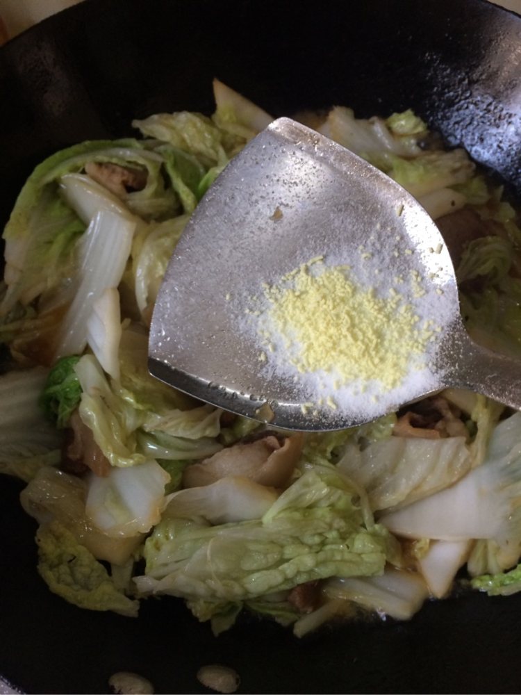 肉炖大白菜步骤5