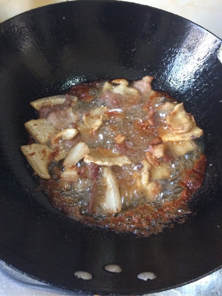 肉炖大白菜步骤3