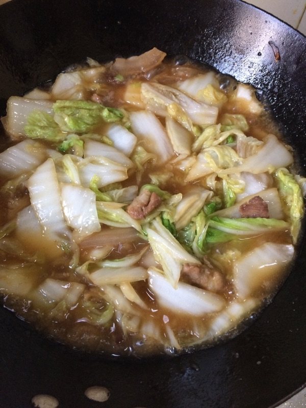 肉炖大白菜步骤7