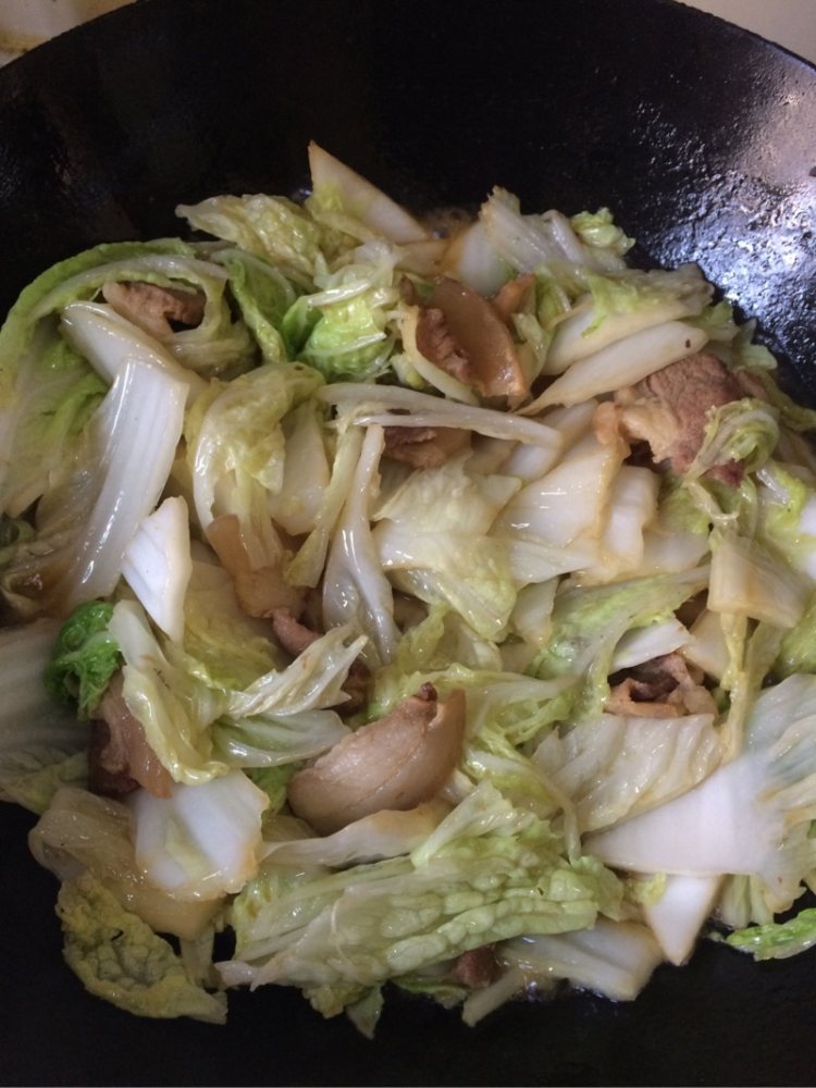 肉炖大白菜步骤4