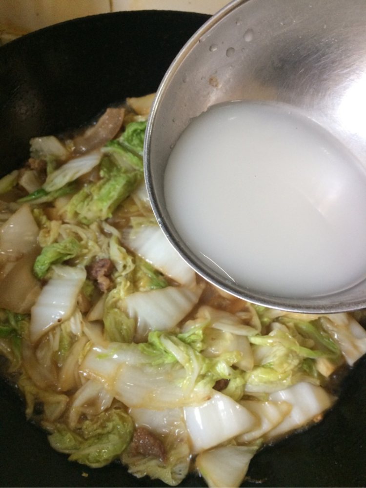 肉炖大白菜步骤6