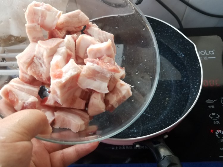 照烧五花豆腐煲步骤3