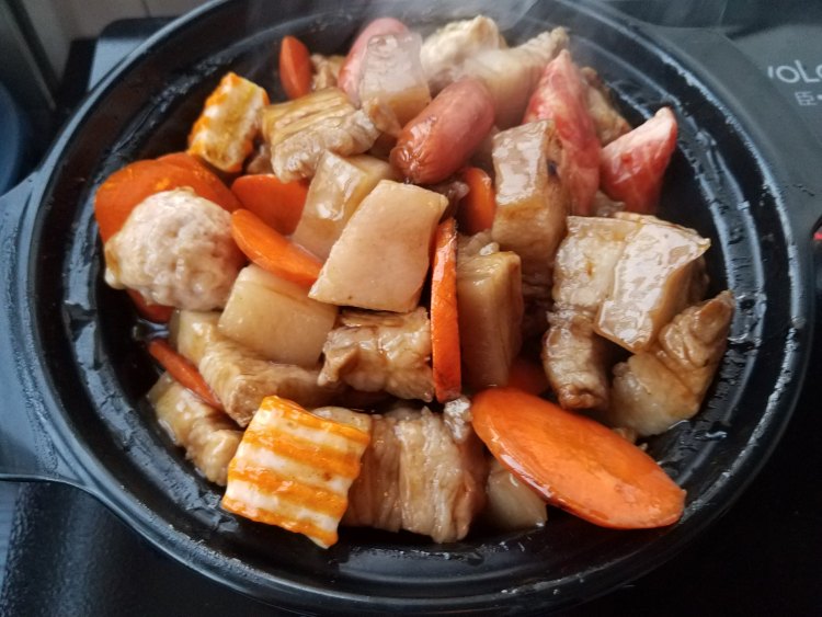 照烧五花豆腐煲步骤17