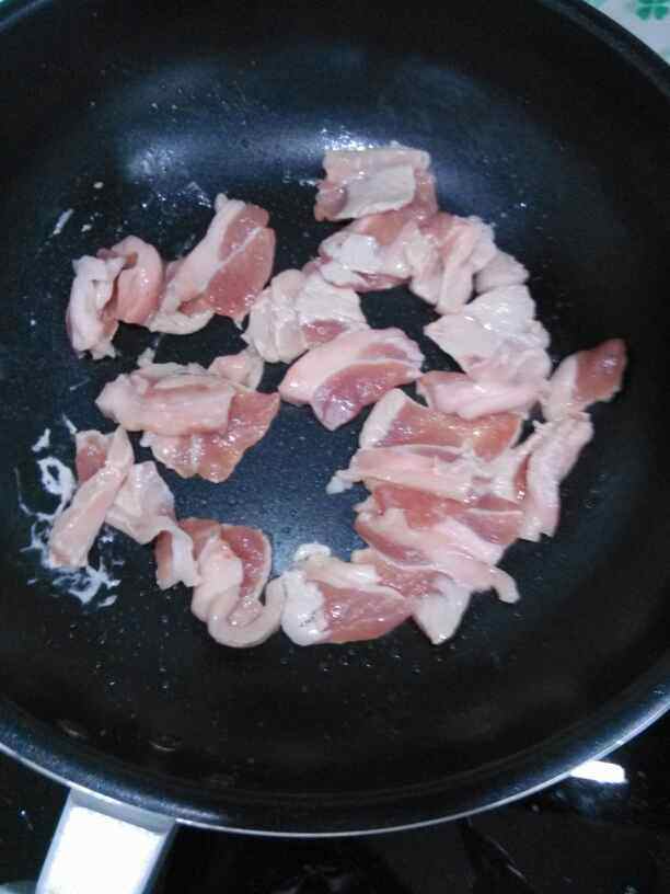 豆角五花肉步骤2