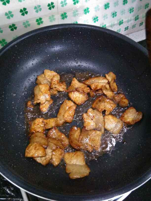 豆角五花肉步骤3